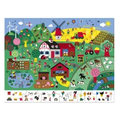 Puzzle d'observation la ferme 24 pièces
