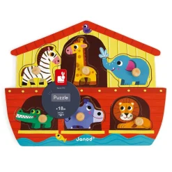 Puzzle en bois arche de noé 6 pièces