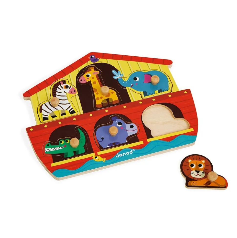 Puzzle en bois arche de noé 6 pièces