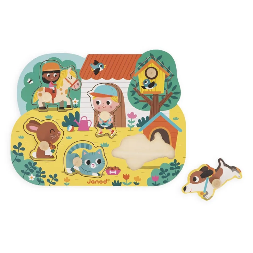 Puzzle en bois campagne 6 pièces