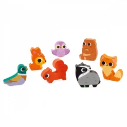Puzzle en bois chunky animaux de la forêt 7 pièces