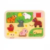 Puzzle en bois chunky animaux de la ferme 7 pièces