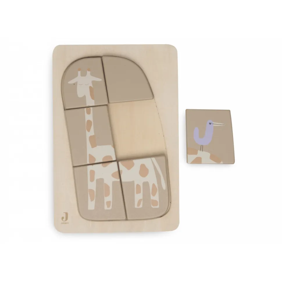 Puzzle en bois jungle jambo girafe