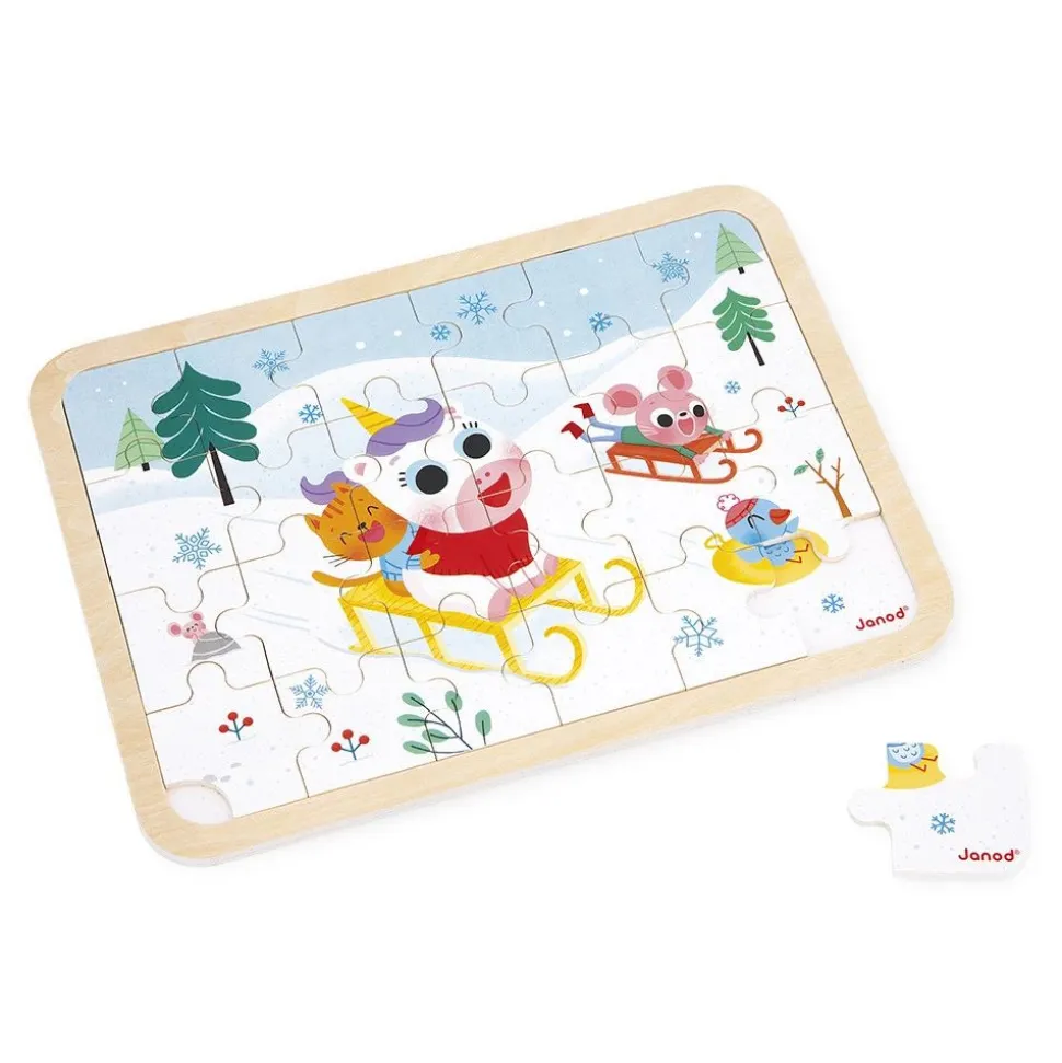 Puzzle en bois 24 pièces a la montagne