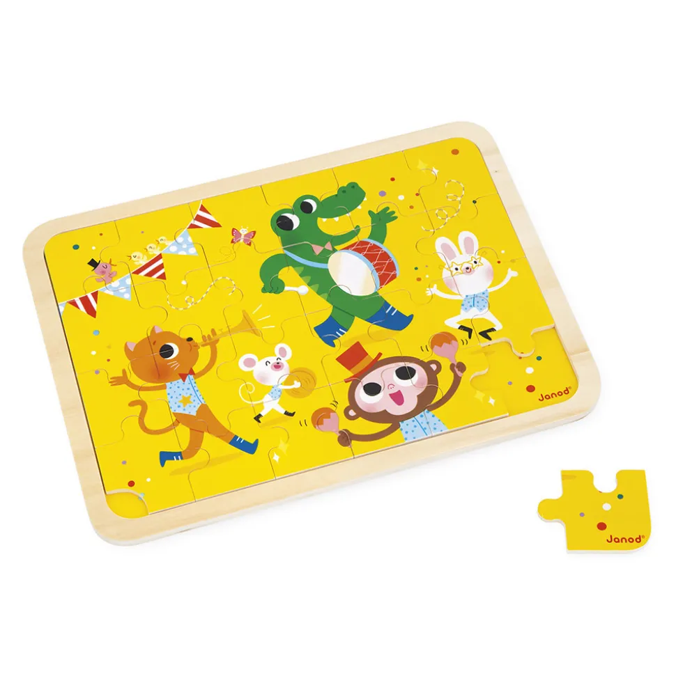 Puzzle en bois 24 pièces c'est la fête
