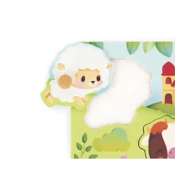 Puzzle en bois premier âge ferme 5 pièces