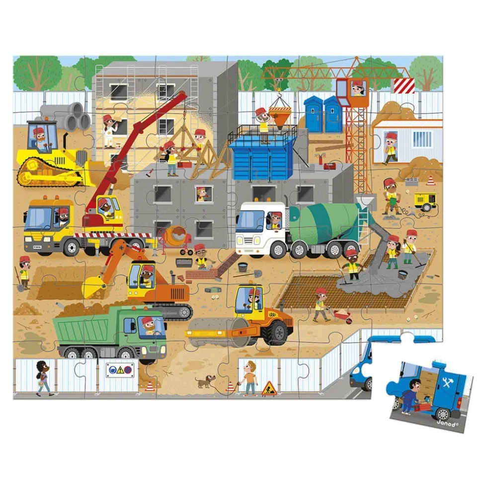 Puzzle enfant 36 pièces chantier