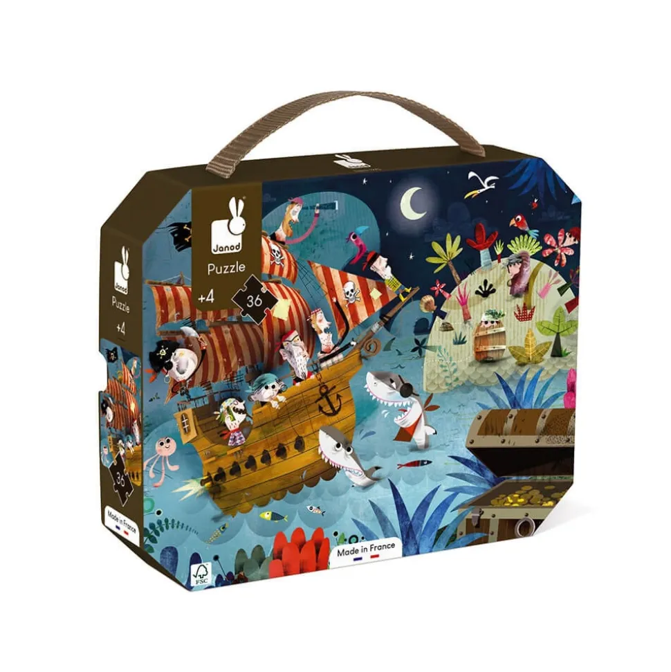 Puzzle enfant 36 pièces chasse aux trésors