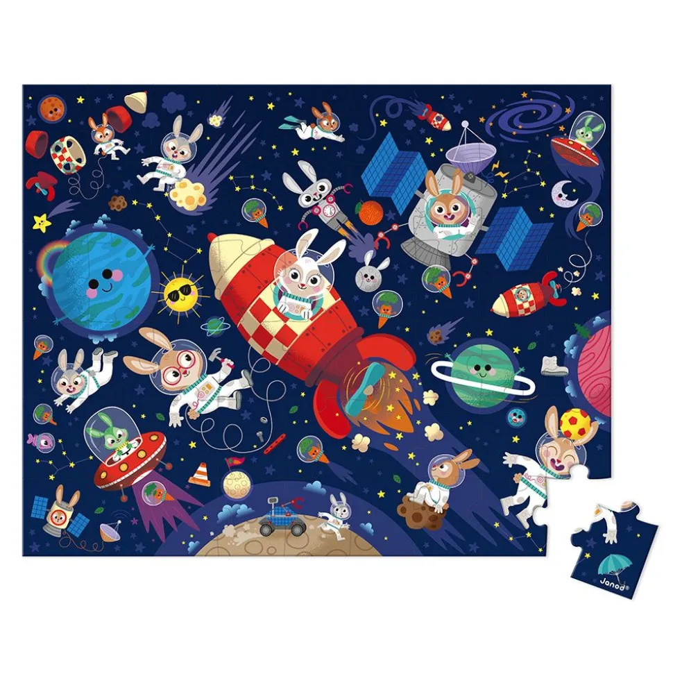Puzzle enfant 54 pièces fusée