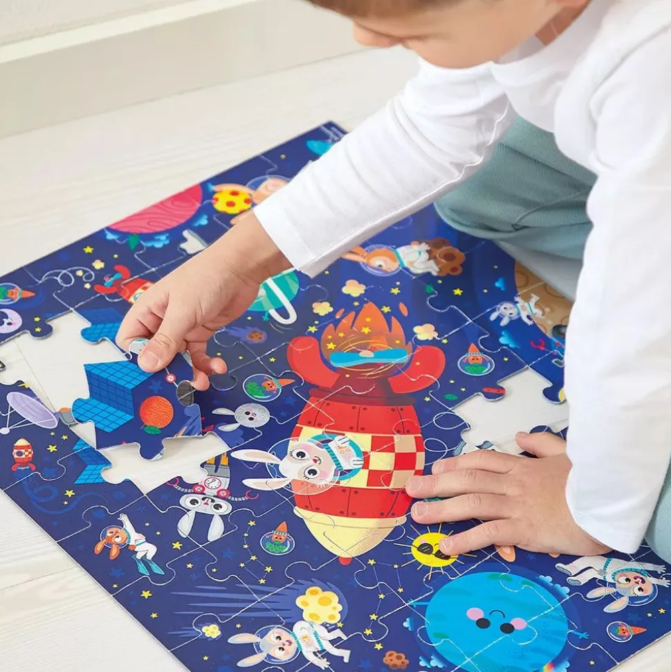 Puzzle enfant 54 pièces fusée