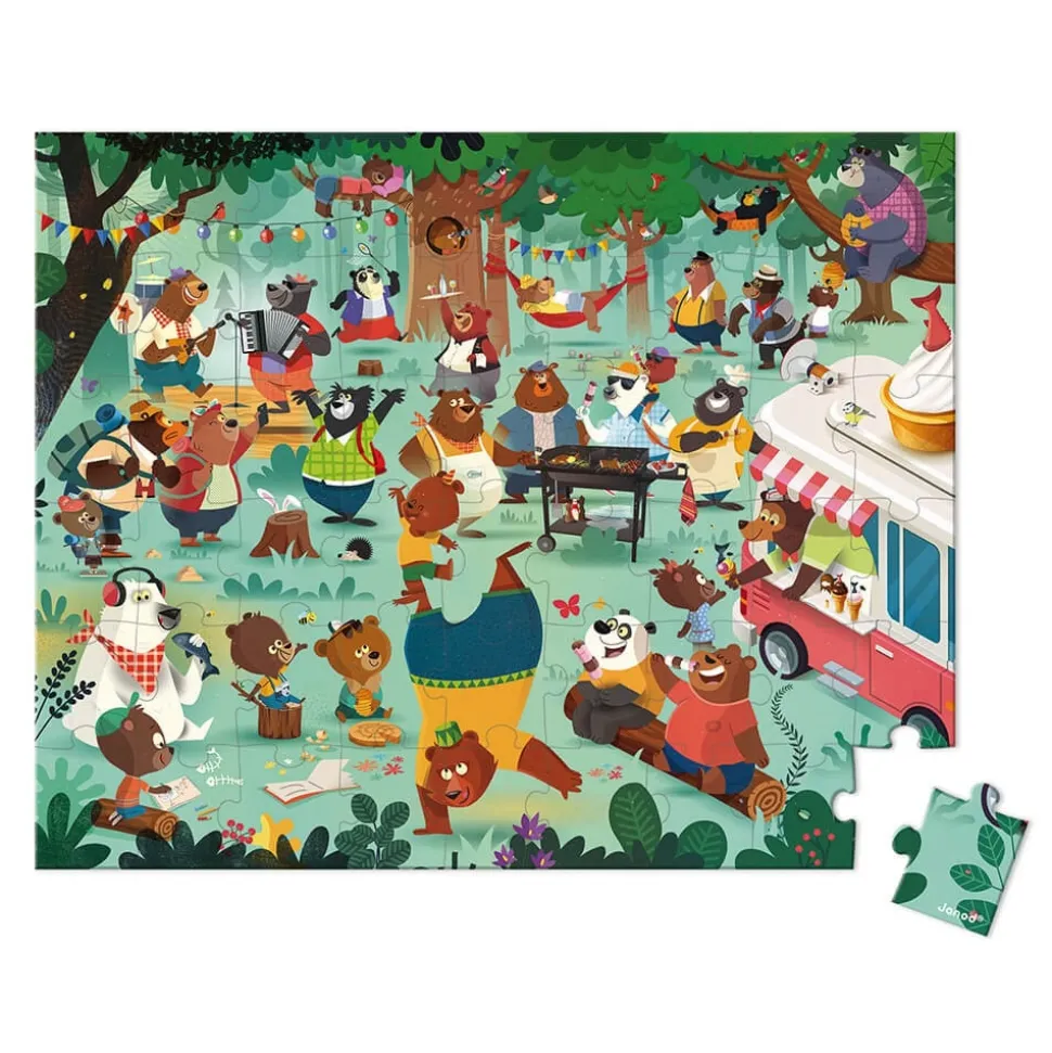 Puzzle enfant 54 pièces la cousinade des ours