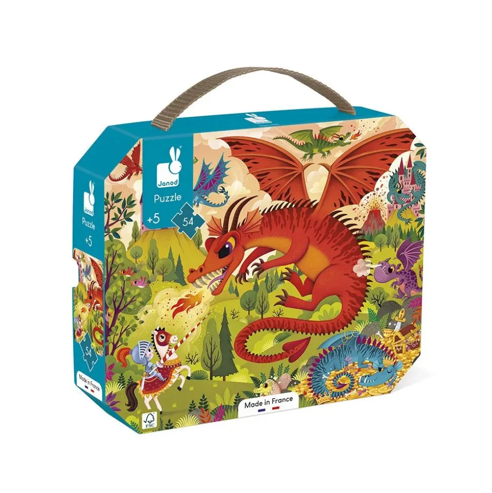Puzzle enfant 54 pièces royaume des dragons