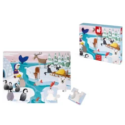 Puzzle enfant tactile la banquise 20 pièces