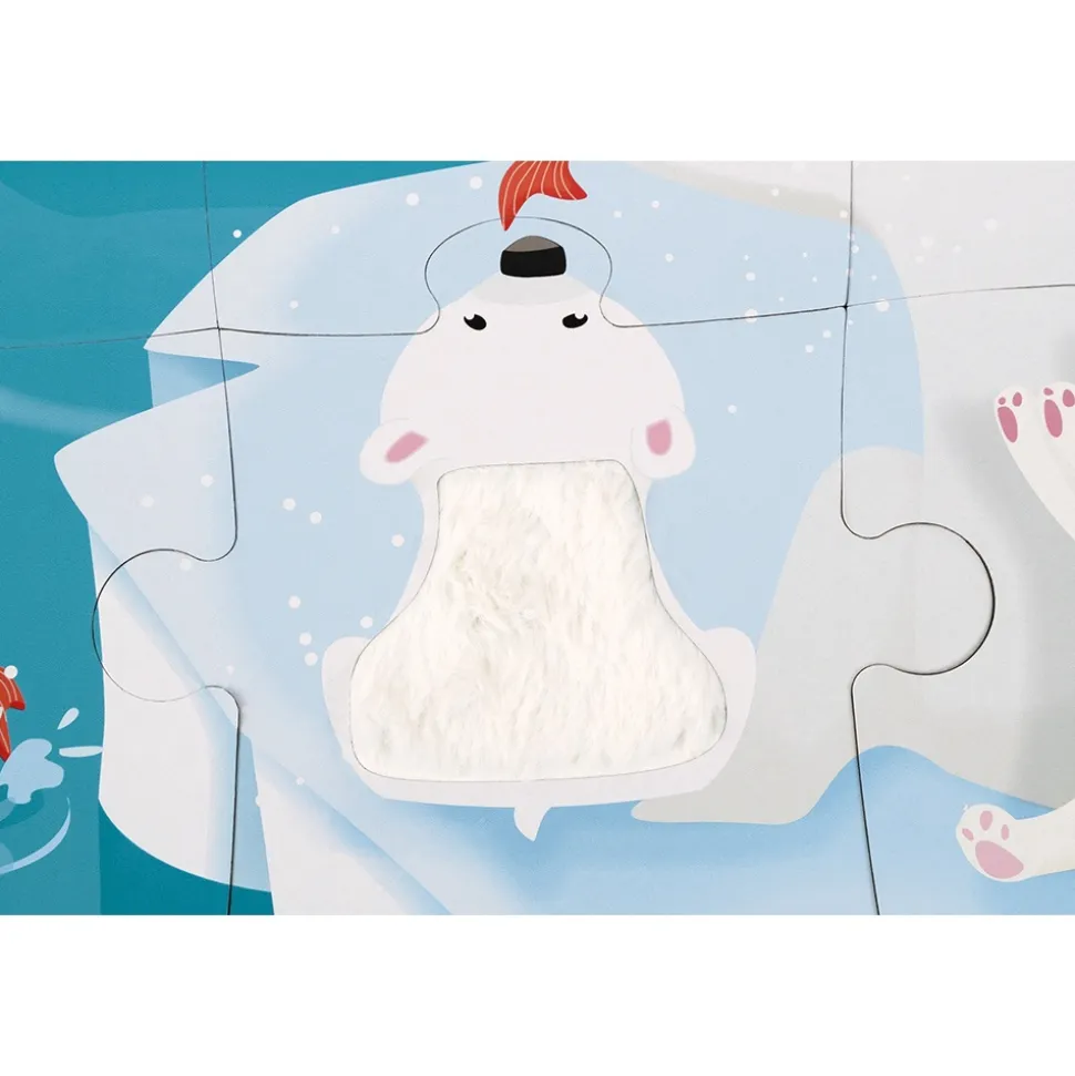 Puzzle enfant tactile la banquise 20 pièces