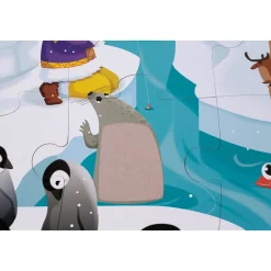 Puzzle enfant tactile la banquise 20 pièces