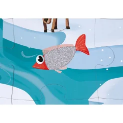 Puzzle enfant tactile la banquise 20 pièces