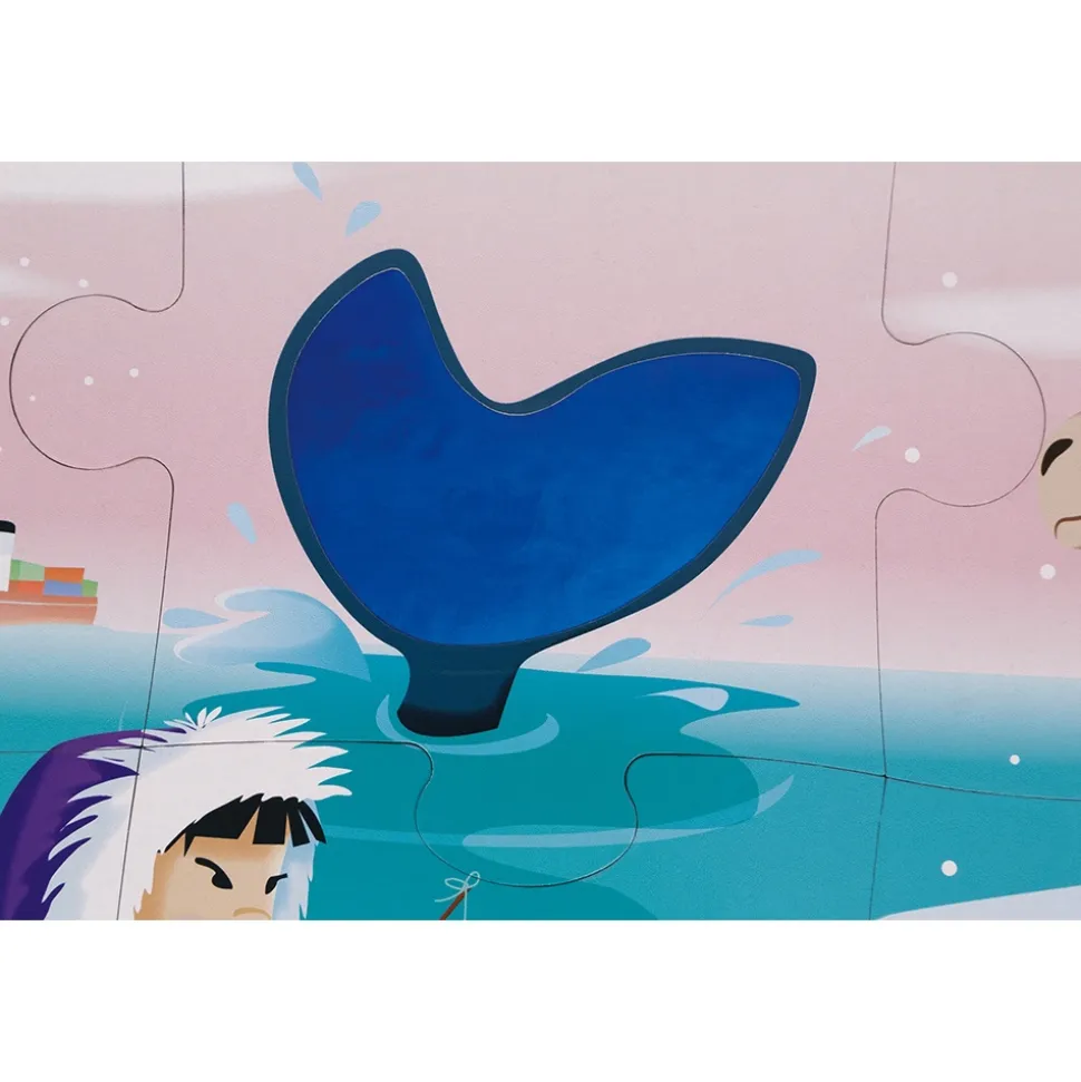 Puzzle enfant tactile la banquise 20 pièces
