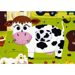 Puzzle enfant tactile les animaux de la ferme 20 pièces