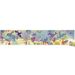 Puzzle frise 36 pièces les animaux marins