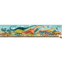 Puzzle panoramique 100 pièces dinosaures