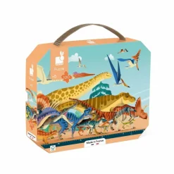 Puzzle panoramique 100 pièces dinosaures