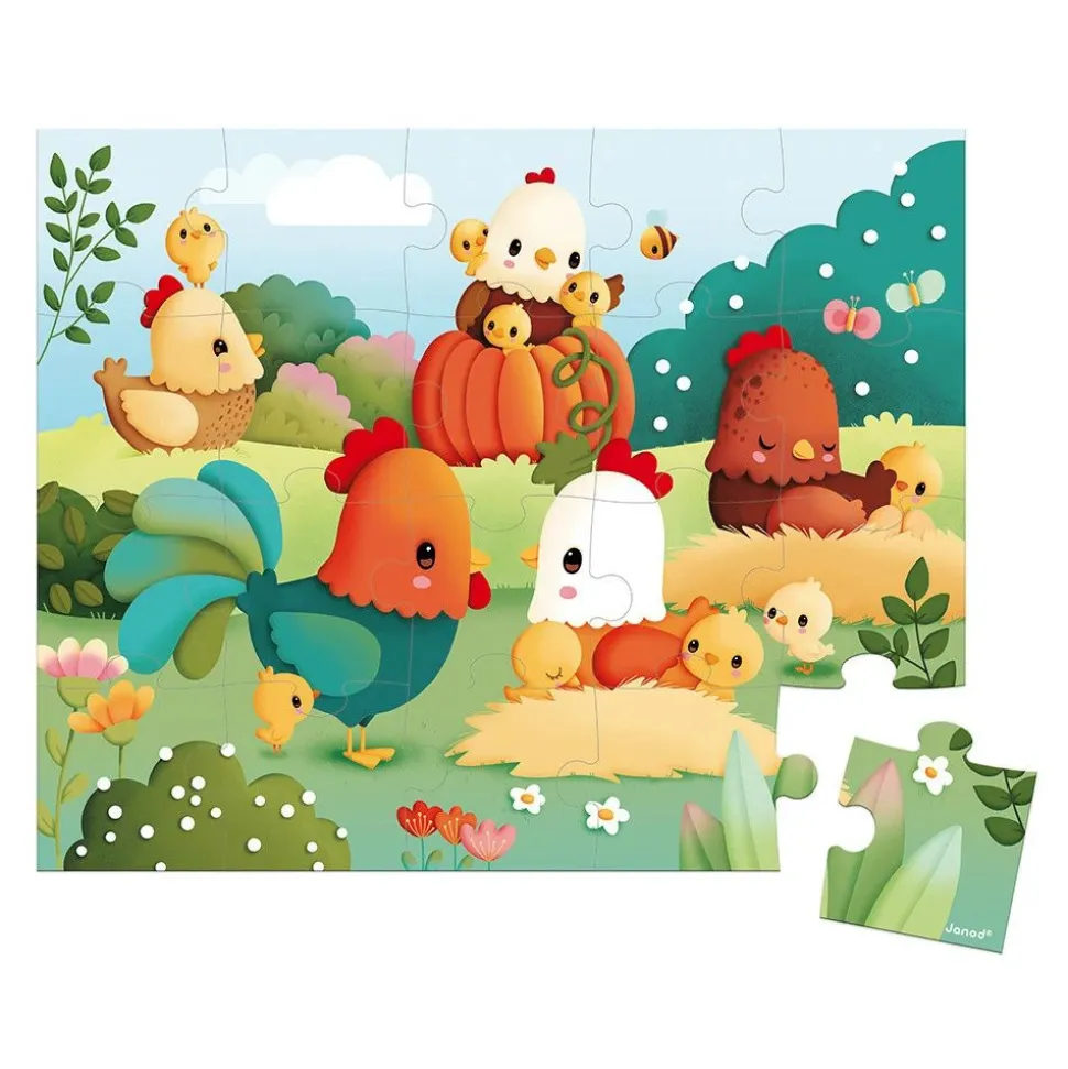 Puzzle 20 pièces bienvenue à la basse-cour