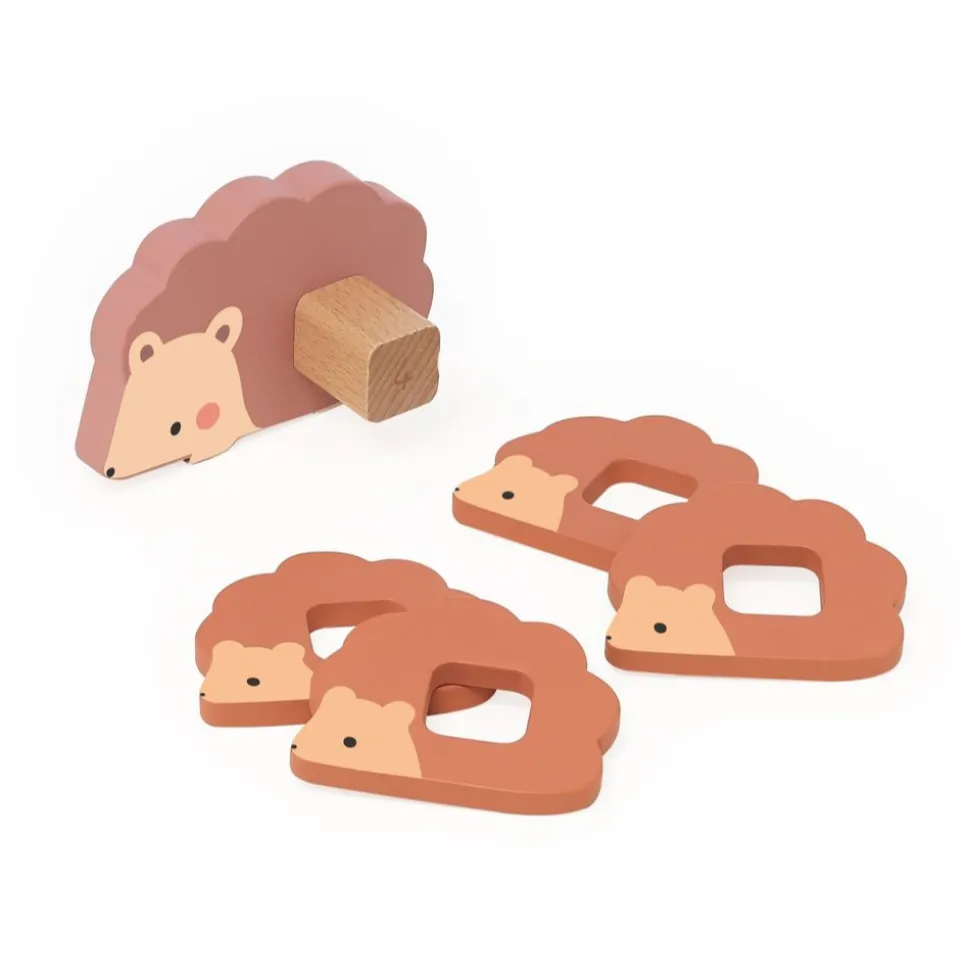 Puzzles 3d en bois animaux à compter et associer