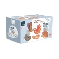 Puzzles 3d en bois animaux à compter et associer