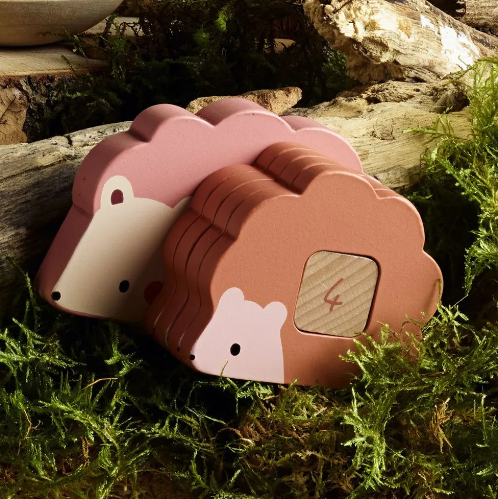 Puzzles 3d en bois animaux à compter et associer