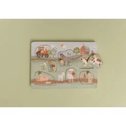 Puzzle sonore en bois fsc - little farm