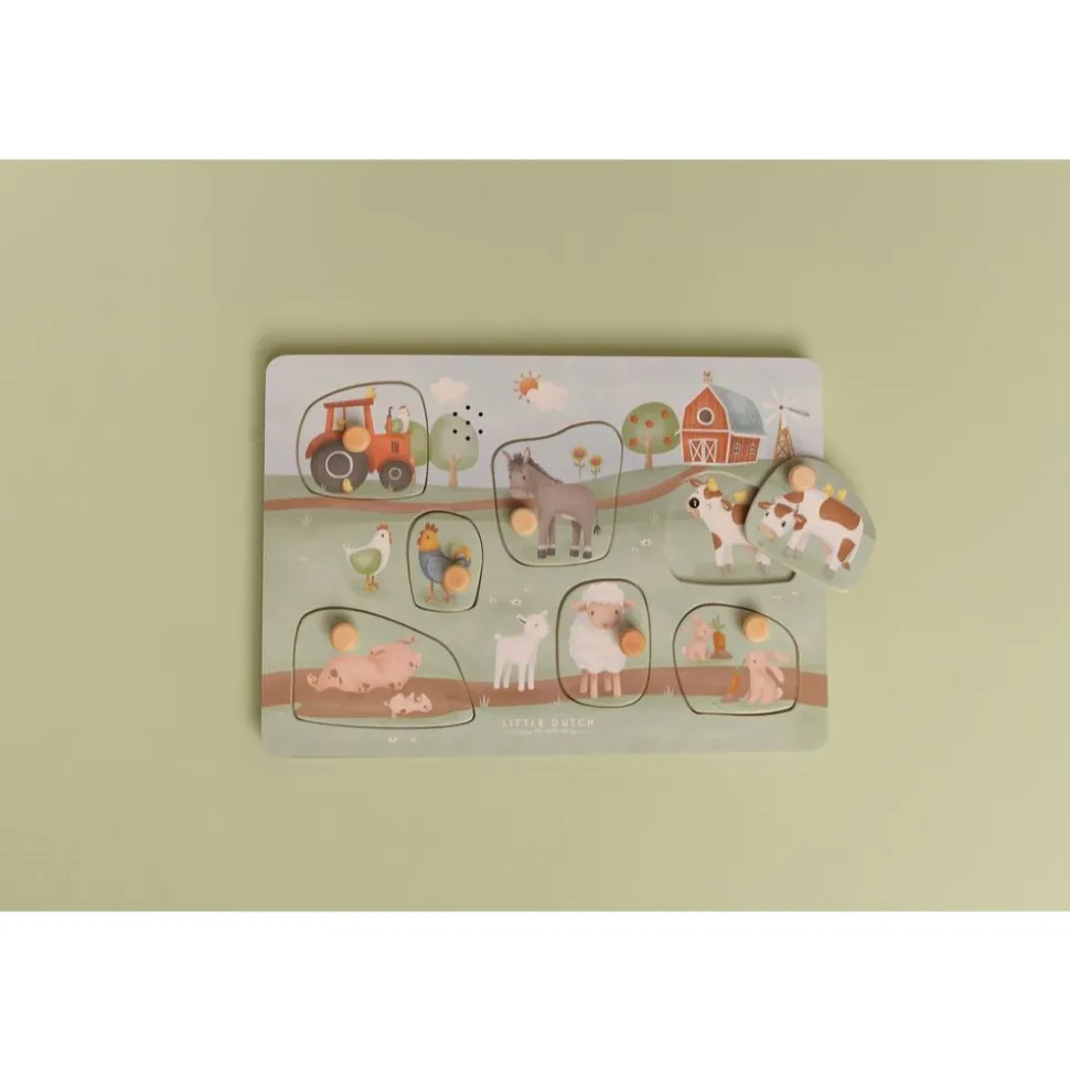 Puzzle sonore en bois fsc - little farm