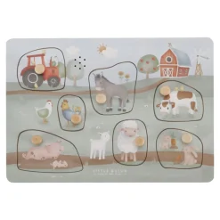 Puzzle sonore en bois fsc - little farm