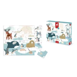 Puzzle tactile animaux polaires 20 pièces