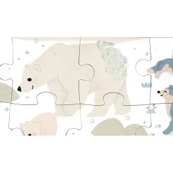 Puzzle tactile animaux polaires 20 pièces