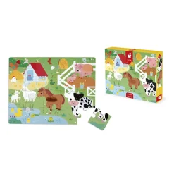 Puzzle tactile la ferme 20 pièces
