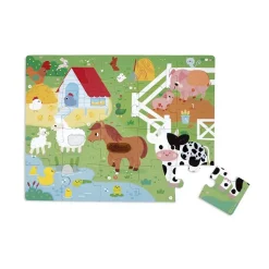 Puzzle tactile la ferme 20 pièces