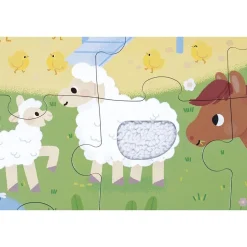 Puzzle tactile la ferme 20 pièces