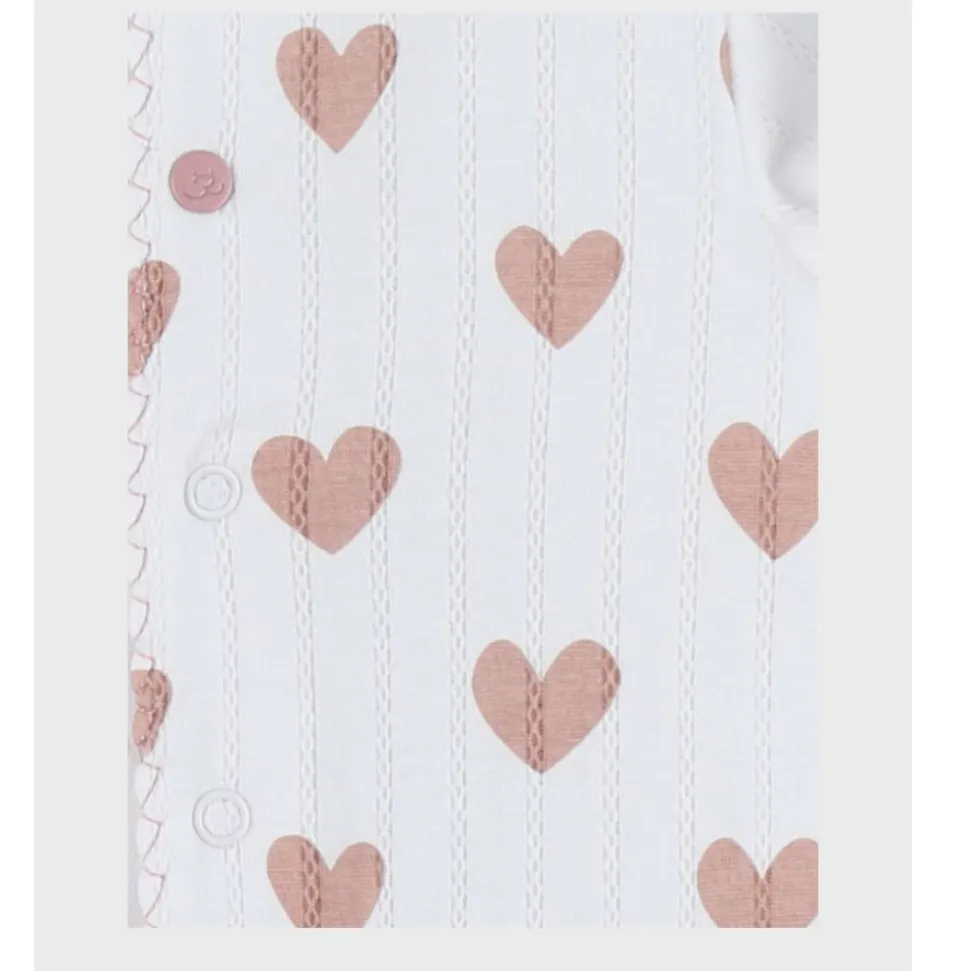 Pyjama bébé en jersey coton pointelle - 6m