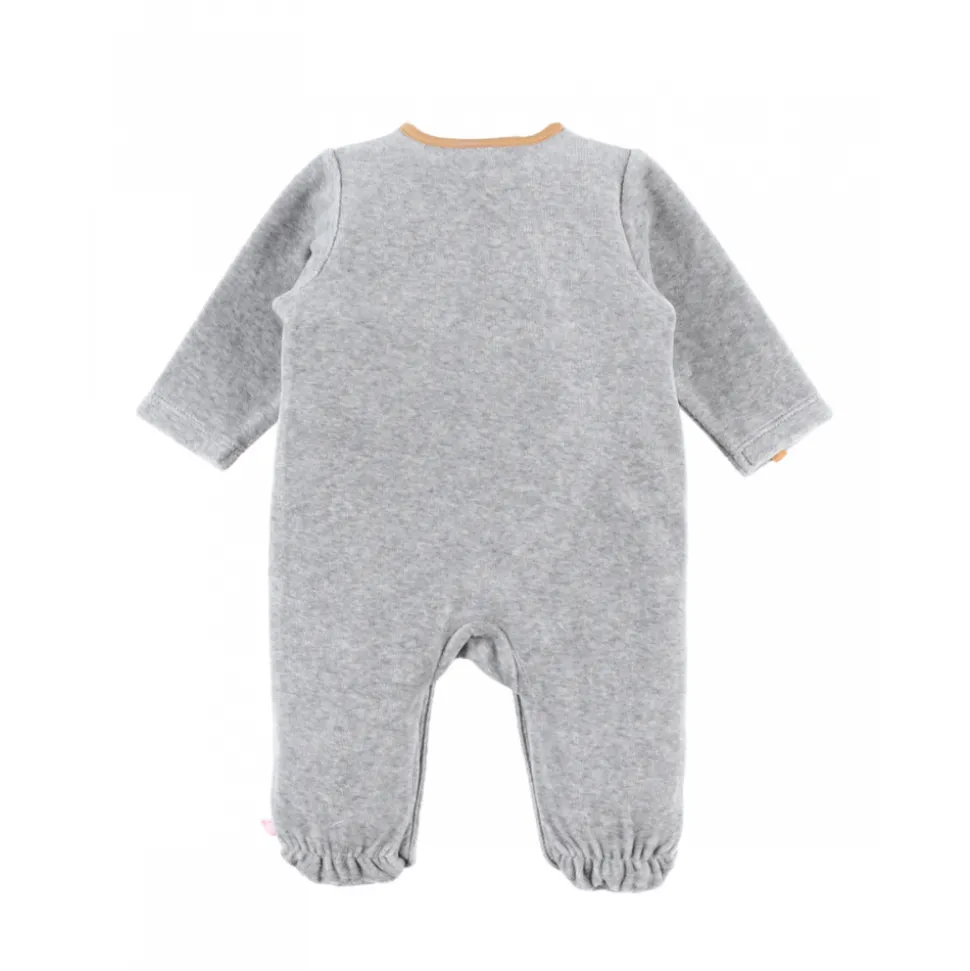 Pyjama bébé en velours babou & kendi 1 mois