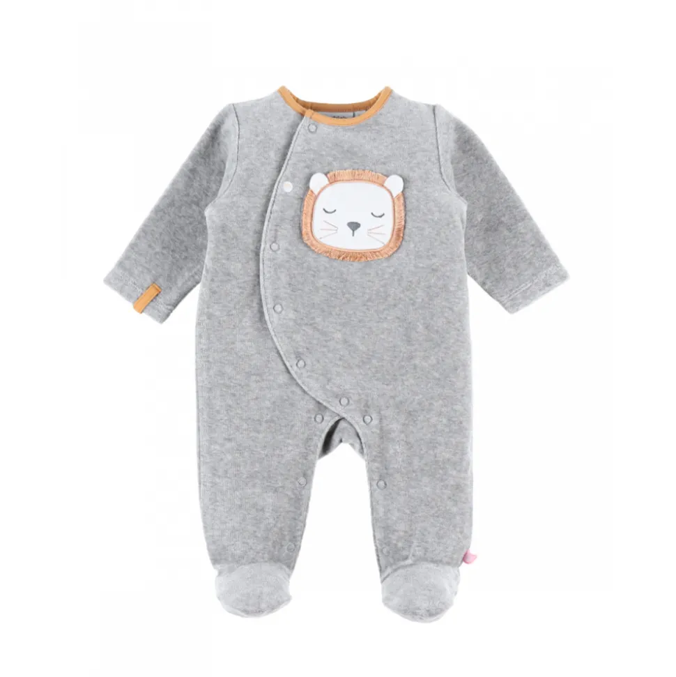 Pyjama bébé en velours babou & kendi 1 mois