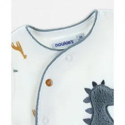 Pyjama bébé en velours dinosaure - 0 mois