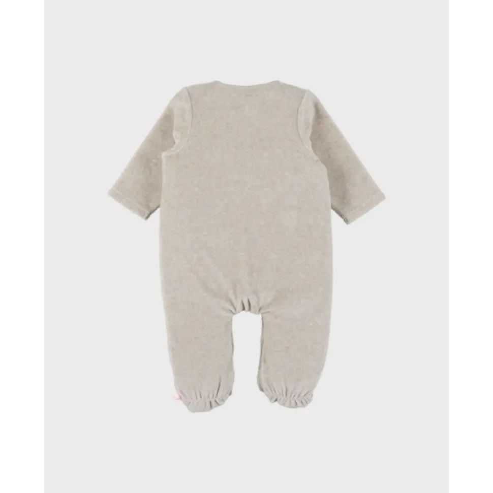 Pyjama bébé en velours orso - 6 mois