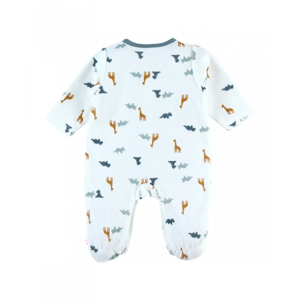 Pyjama bébé en velours stegi tiga et ops - 6 mois