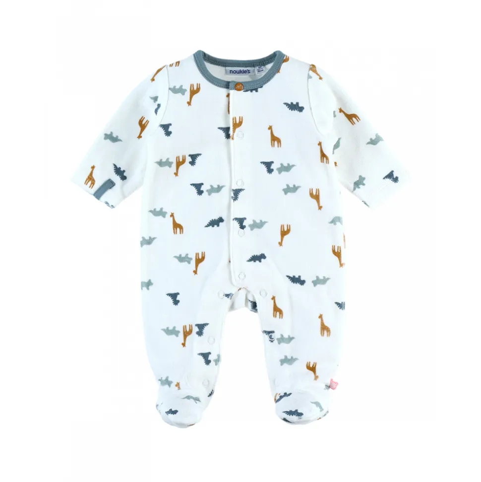 Pyjama bébé en velours stegi tiga et ops - 6 mois