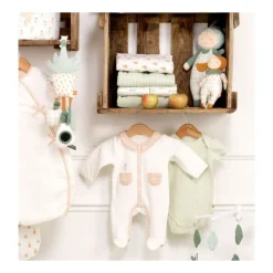 Pyjama bébé 3 mois avec col nude botanica