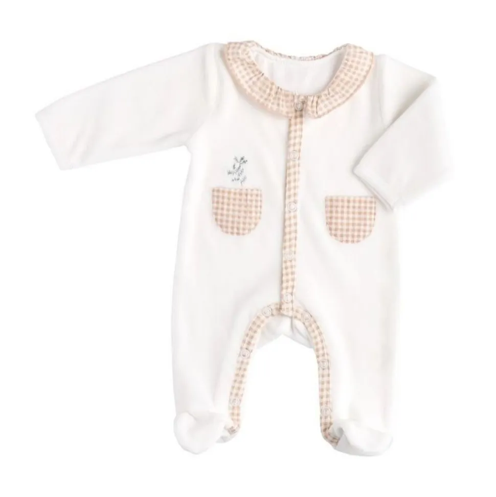 Pyjama bébé naissance avec col botanica
