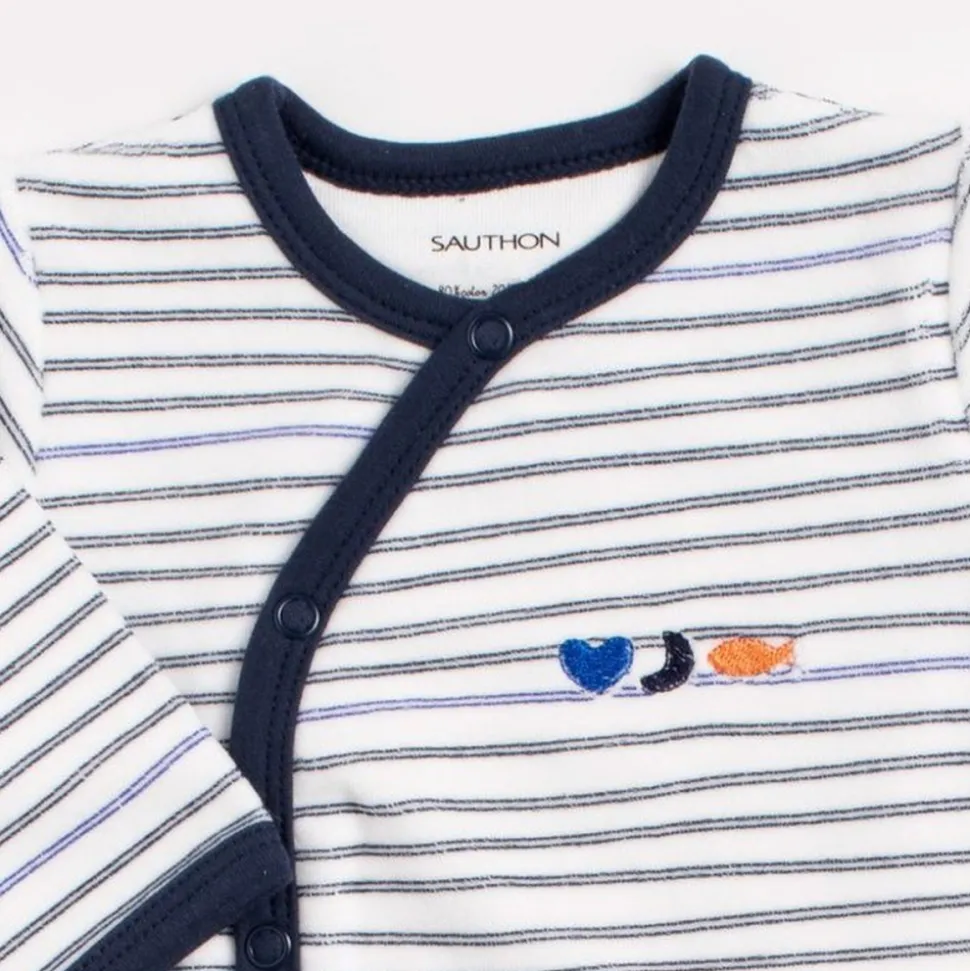 Pyjama bébé à rayures 1 mois baby sailor