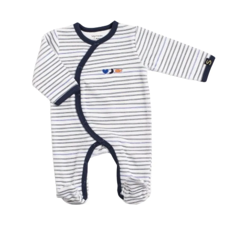 Pyjama bébé à rayures 1 mois baby sailor
