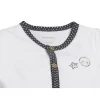 Pyjama bébé velours blanc/gris babyfan 3 mois