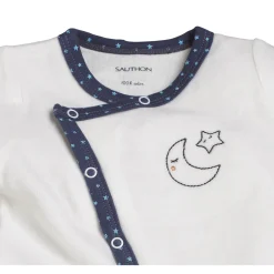 Pyjama bébé velours blanc merlin naissance
